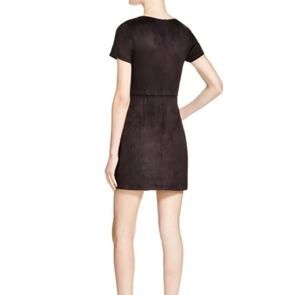 Aqua by Bloomingdale’s Black faux suede dress size small - Image 2