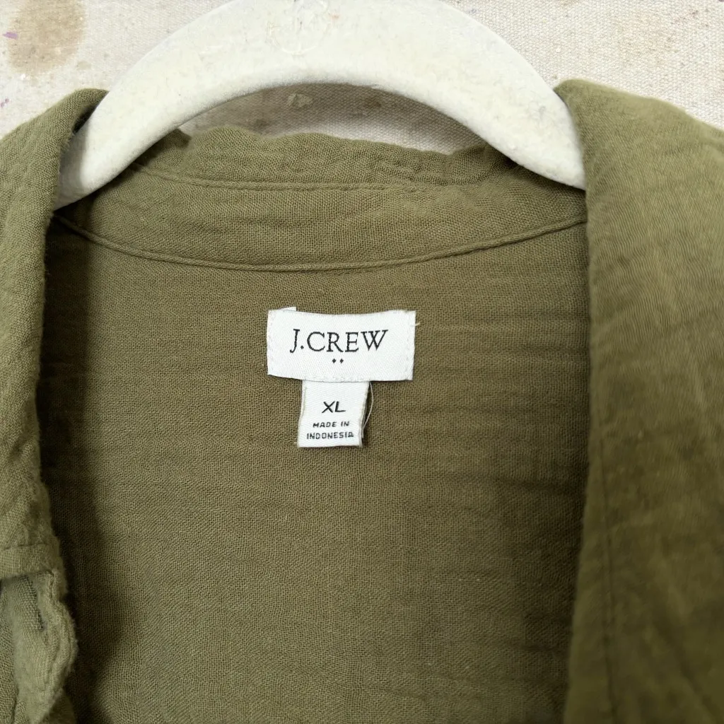 J Crew Gauze Button Up Shirt - Image 4