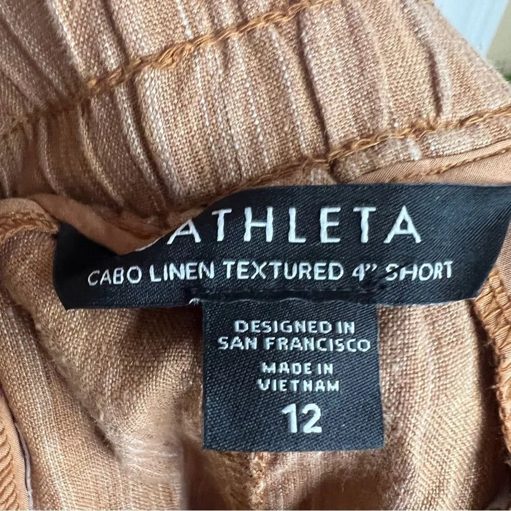 Athleta Cabo Lined 4" Linen Short, Size 12. ‎ Brand New Condition. - Image 6