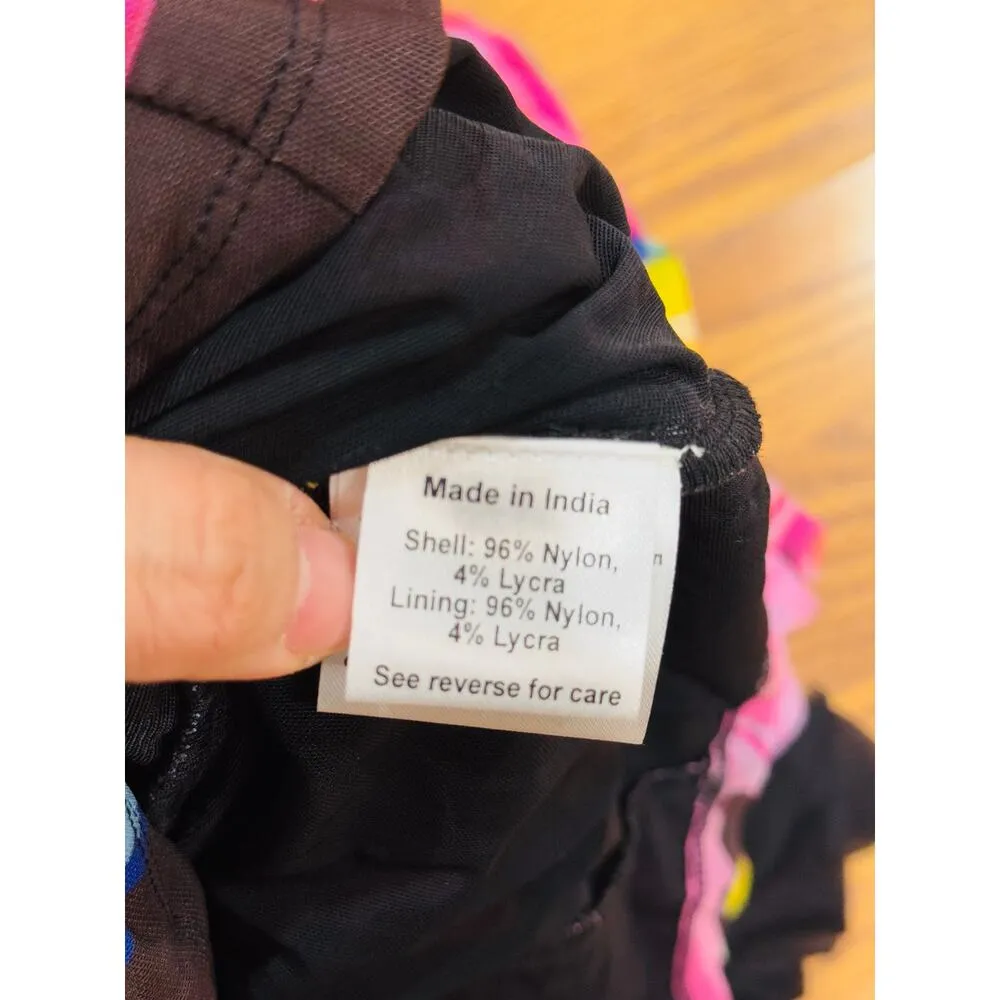 ROCOCO SAND multi floral bodycon Chris Midi Dress small Black - Image 4