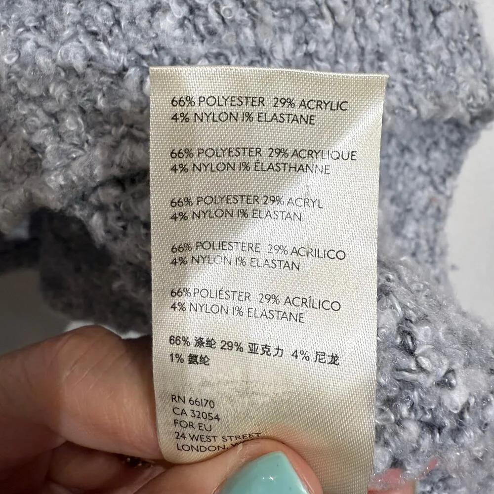 Free People Heather Gray BFF Cowl Neck Oversized Sweater Sz XS - Image 7