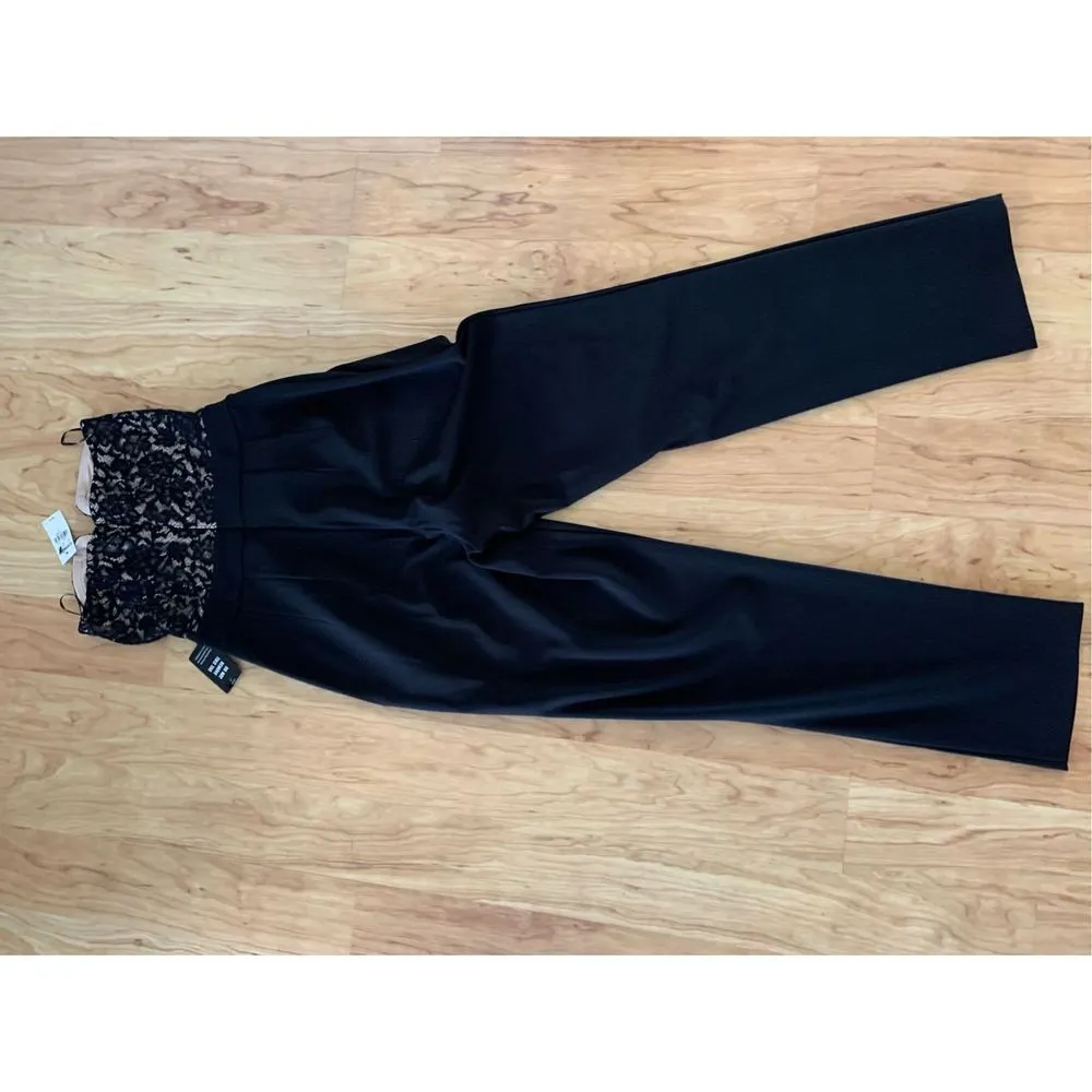lace black romper size 2 long pant suit - Image 6
