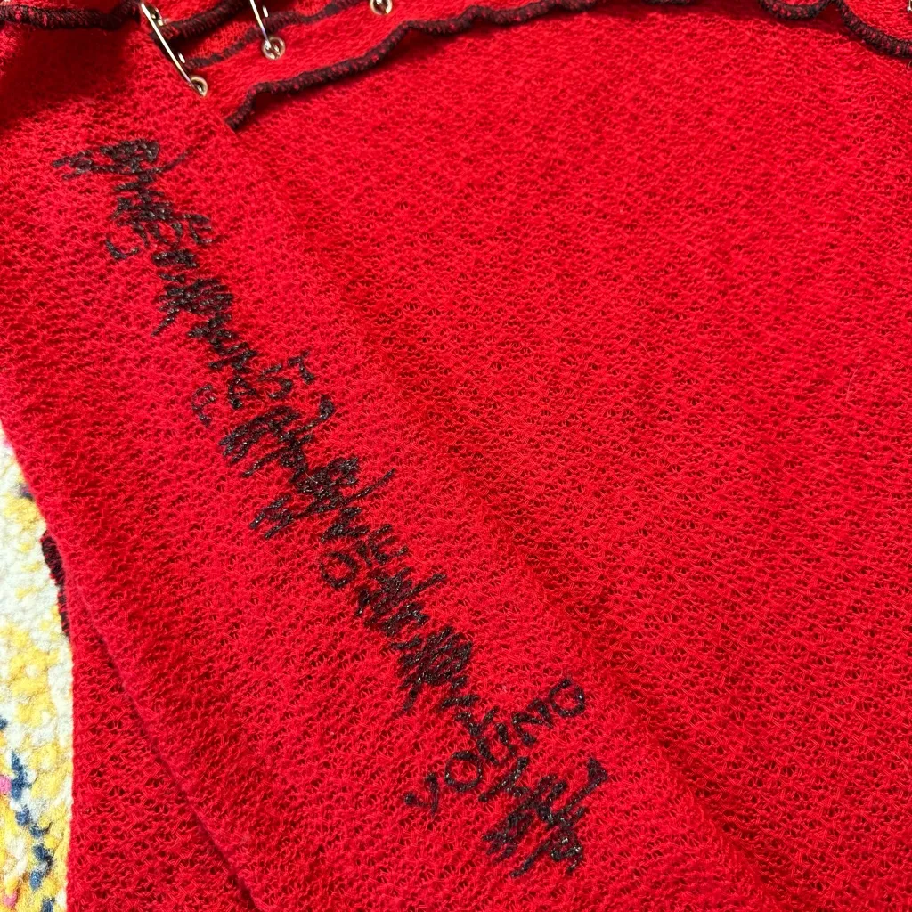 RARE Vintage Y2K Lip Service Goth Punk Safety Pin Top Size Small - Image 6