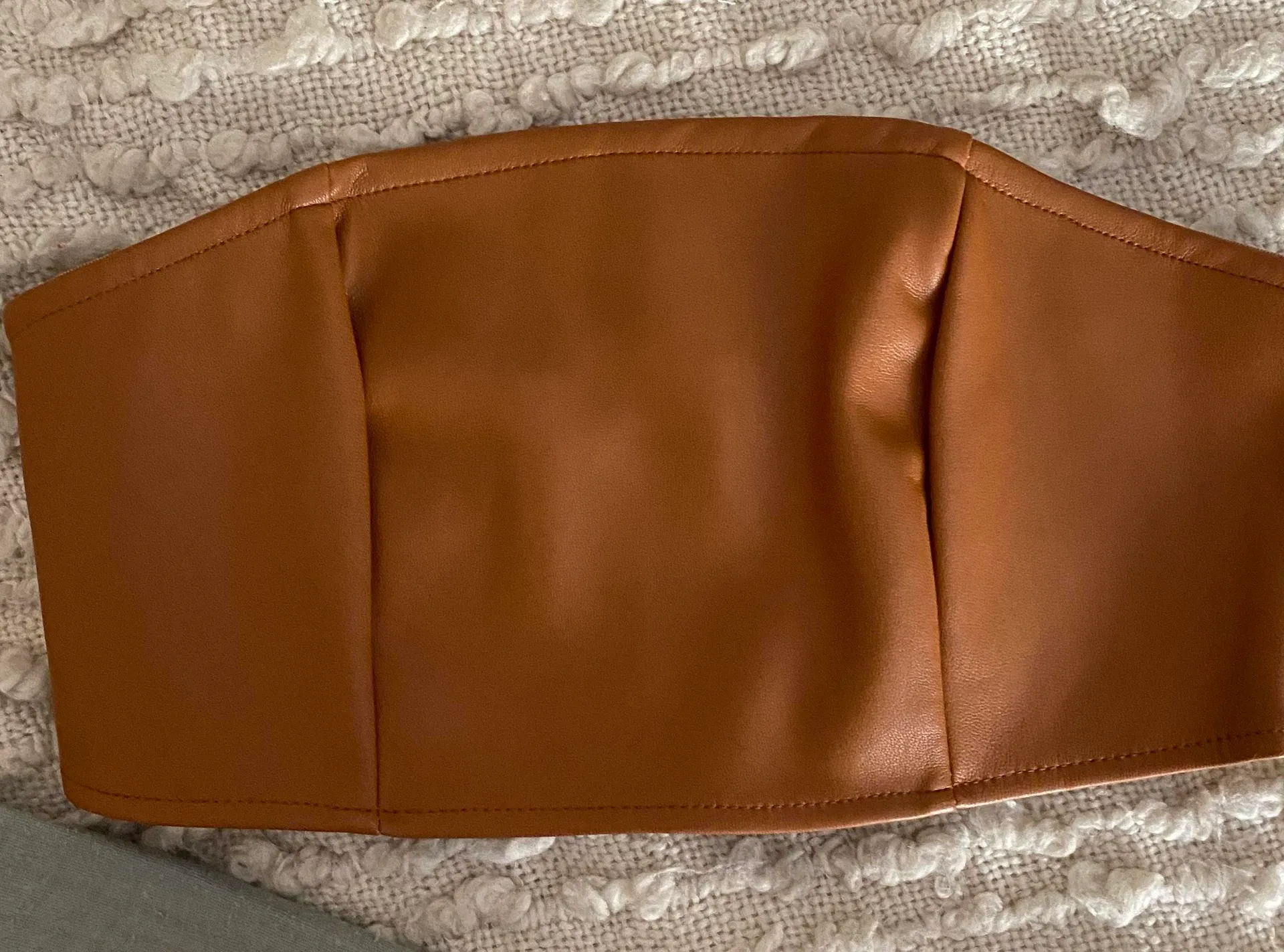 Brown Faux Leather Bandeau - Image 3
