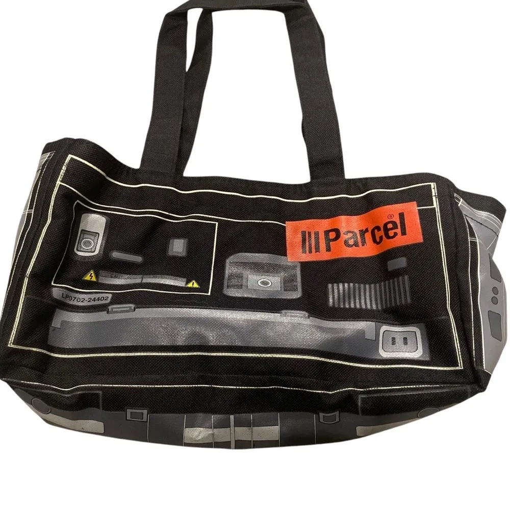 Vintage Parcel Boom Box Stereo Purse Costume Y2K 90s Streetwear‎ Retro Cassette Black - Image 2