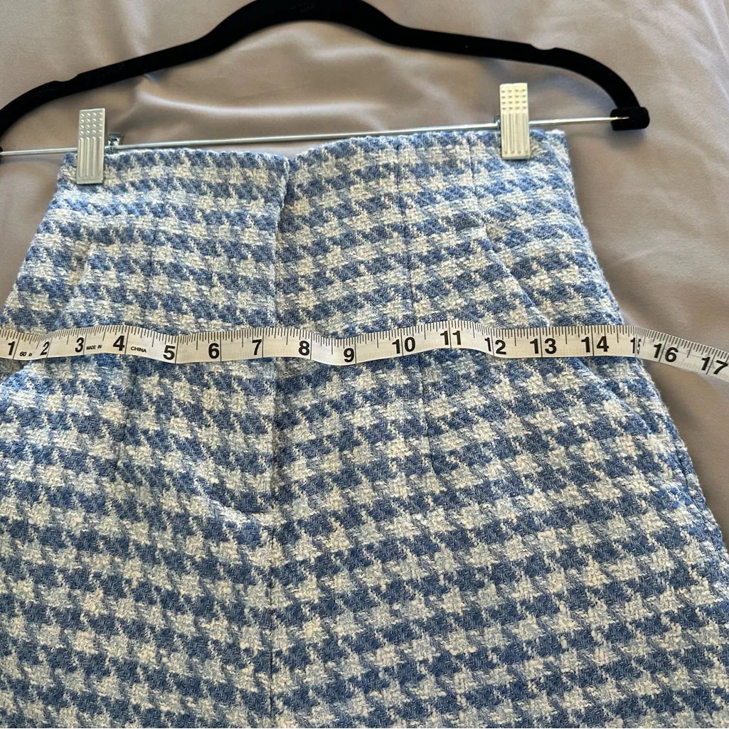 ZARA  houndstooth shorts - Image 8