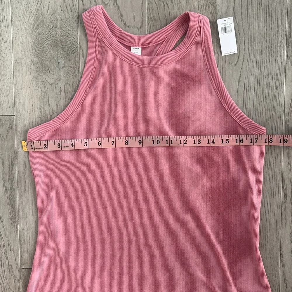 Old Navy Ultralight Racerback Tank Top Pink Large New - Image 5
