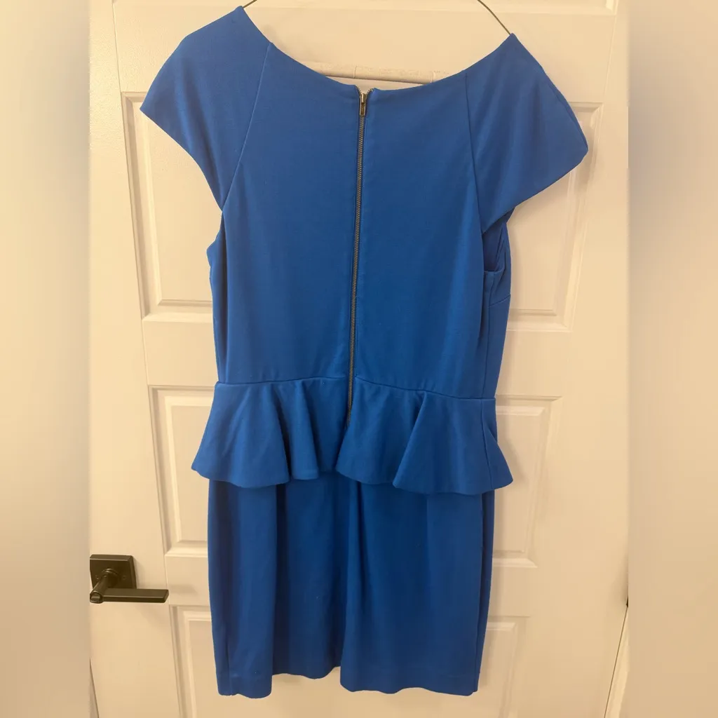 Express Blue Peplum Dress - Image 2