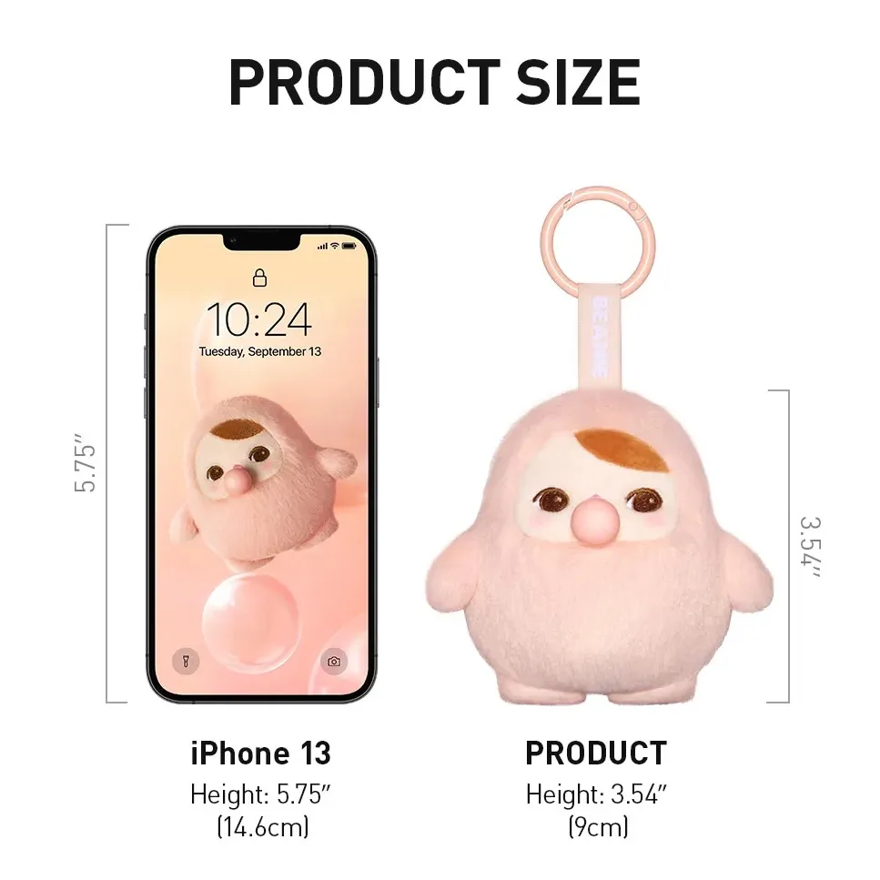 Pop Mart Pucky Beanie Bubble Up Sealed Blind Box Set Plush Pendant Toy Keychain Pink - Image 7