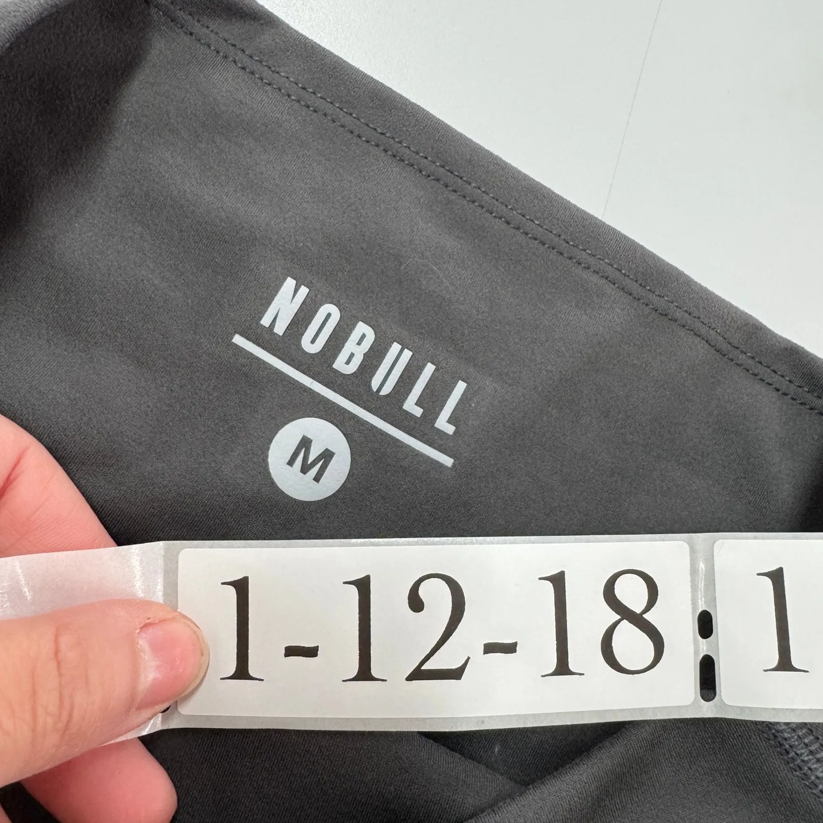 NOBULL Leggings Womens Medium Gray Athleisure Cropped Athletic Workout - Image 3