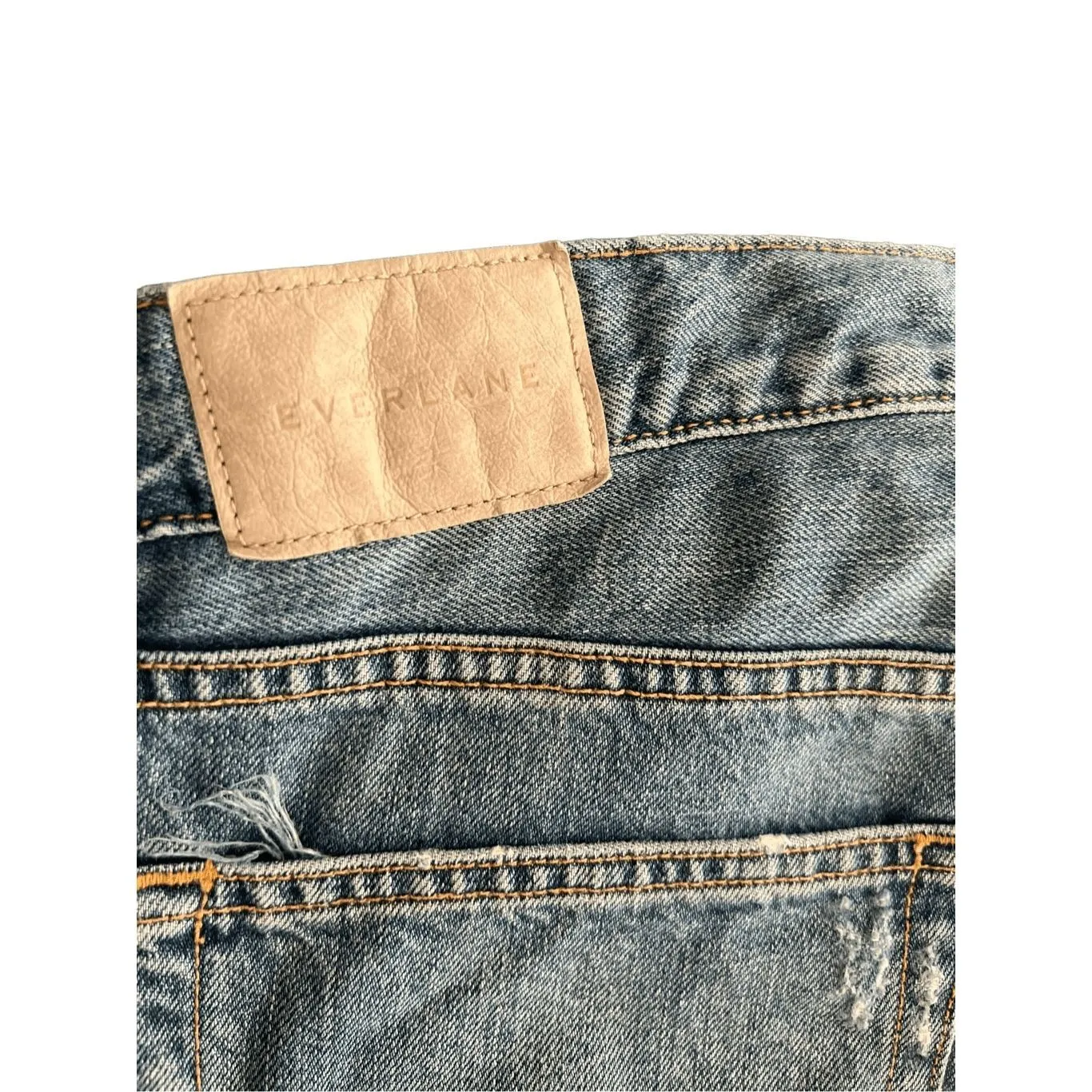 EVERLANE Denim Button Fly Jean 28 - Image 3