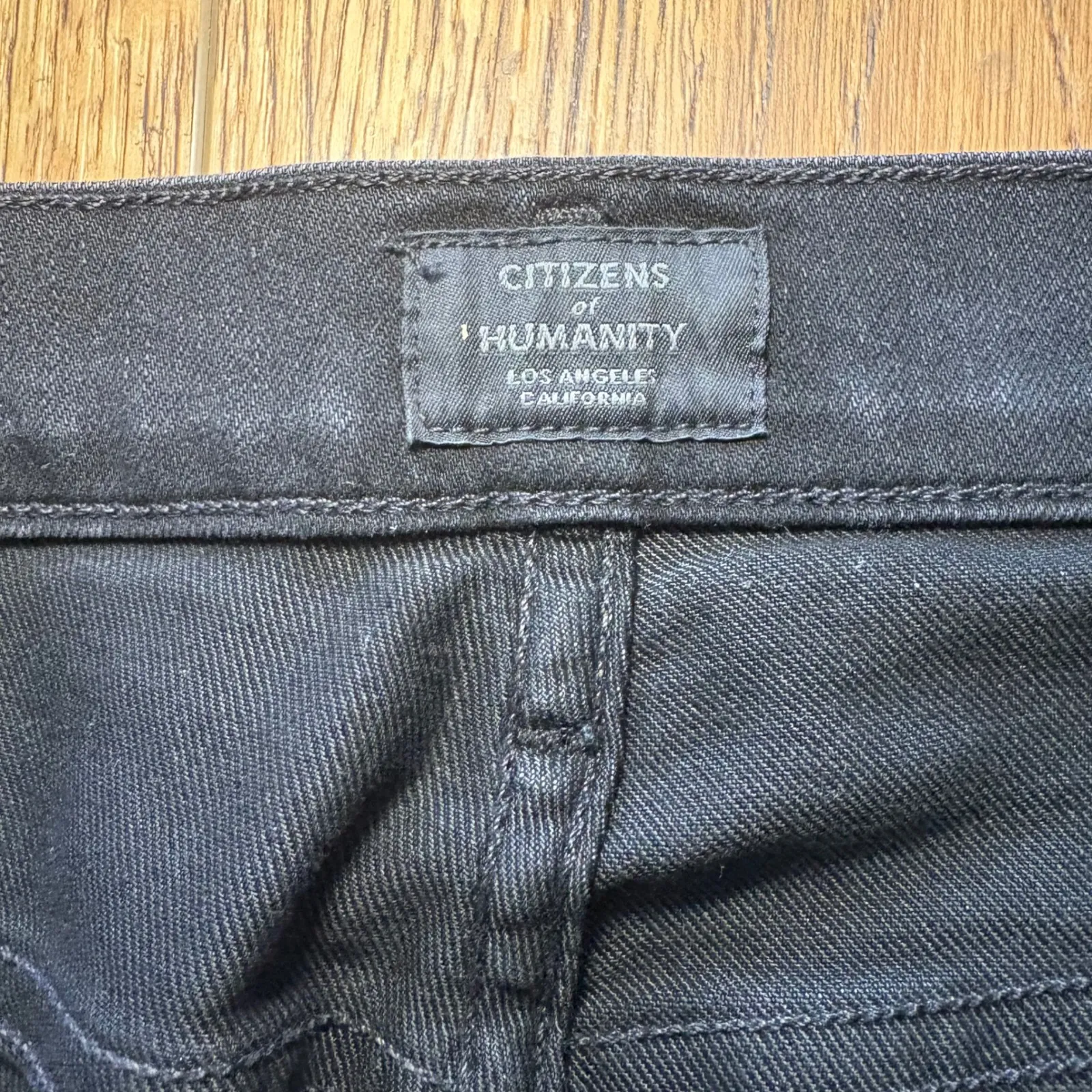 Citizens of Humanity Harlow High Rise Jeans Black Wash USA Made Womens Size 28 - Image 3