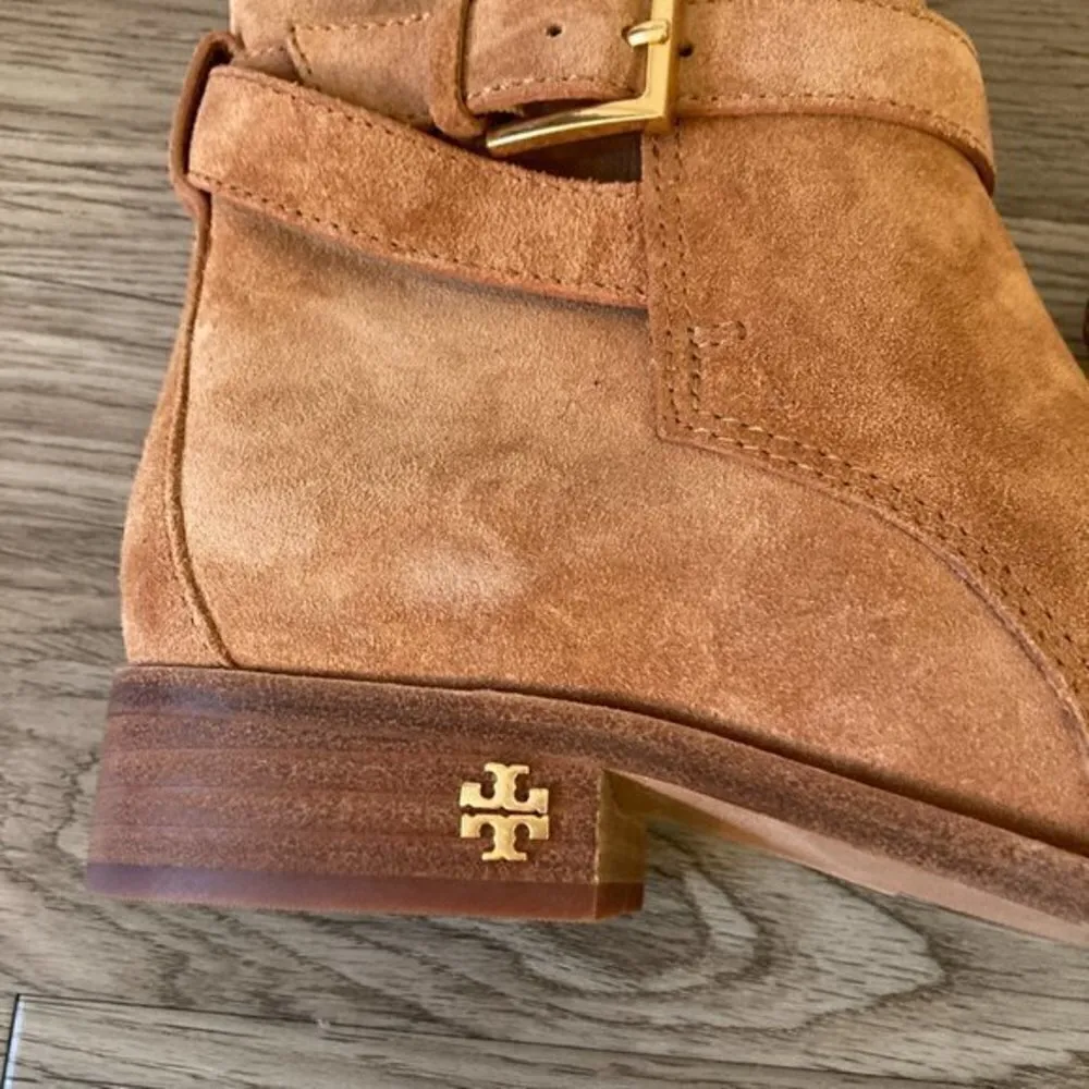 Tory Burch Brooke Ankle Suede Buckle Boot Size 6.5 NEW - Image 3