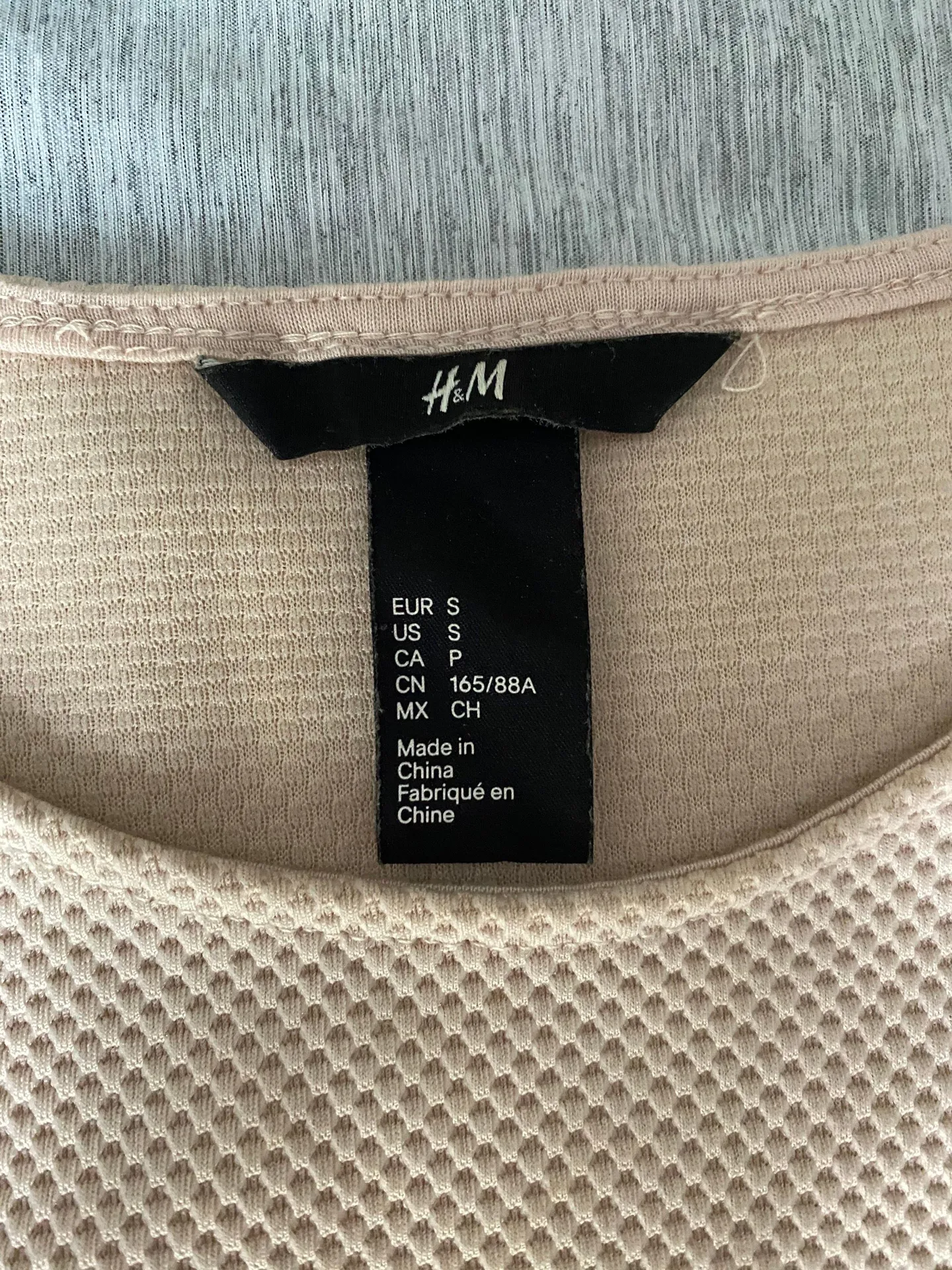 H&M Beige Peplum Blouse - Image 2