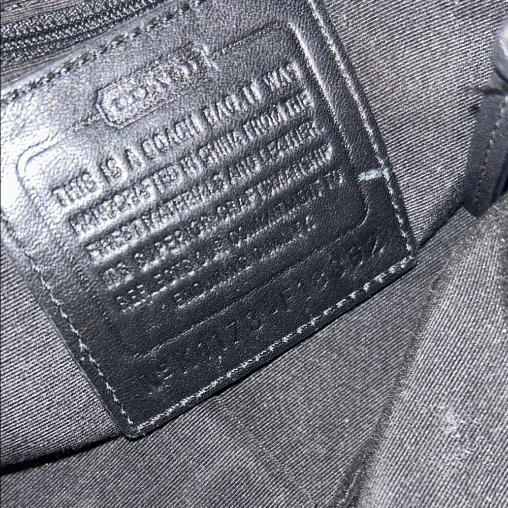 Vintage Coach Sateen Monogram and Leather/Silver Chain  Shoulder/Crossbody Bag - Image 15