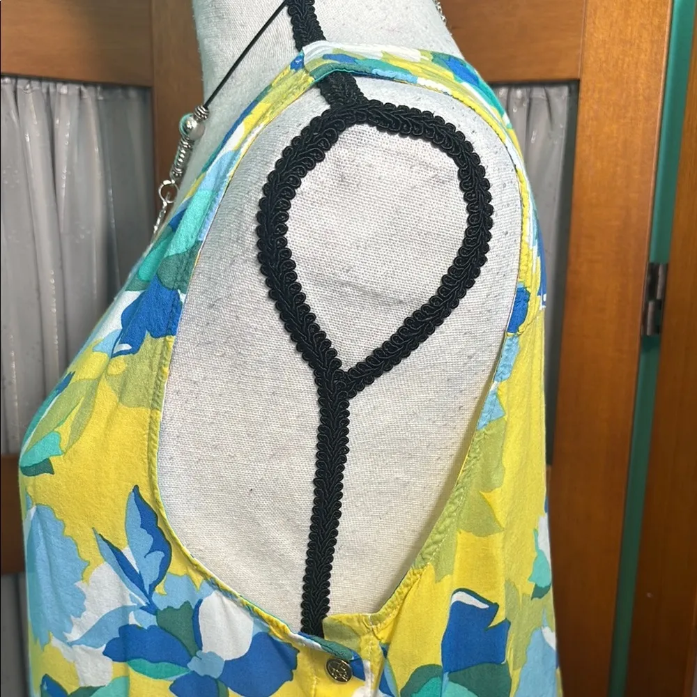 Draper James Blue Floral Sleeveless Top - Image 6