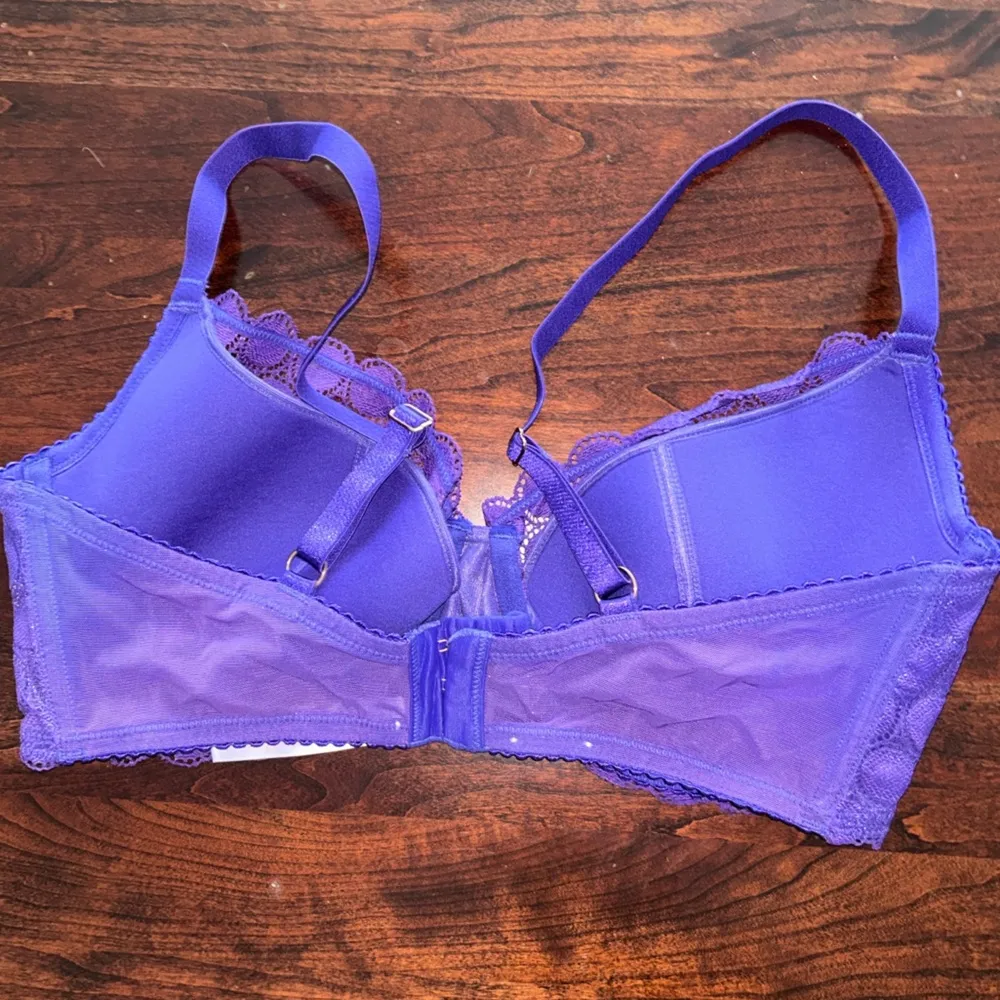 Savage X Fenty Lace Wired Purple Bra - Image 3