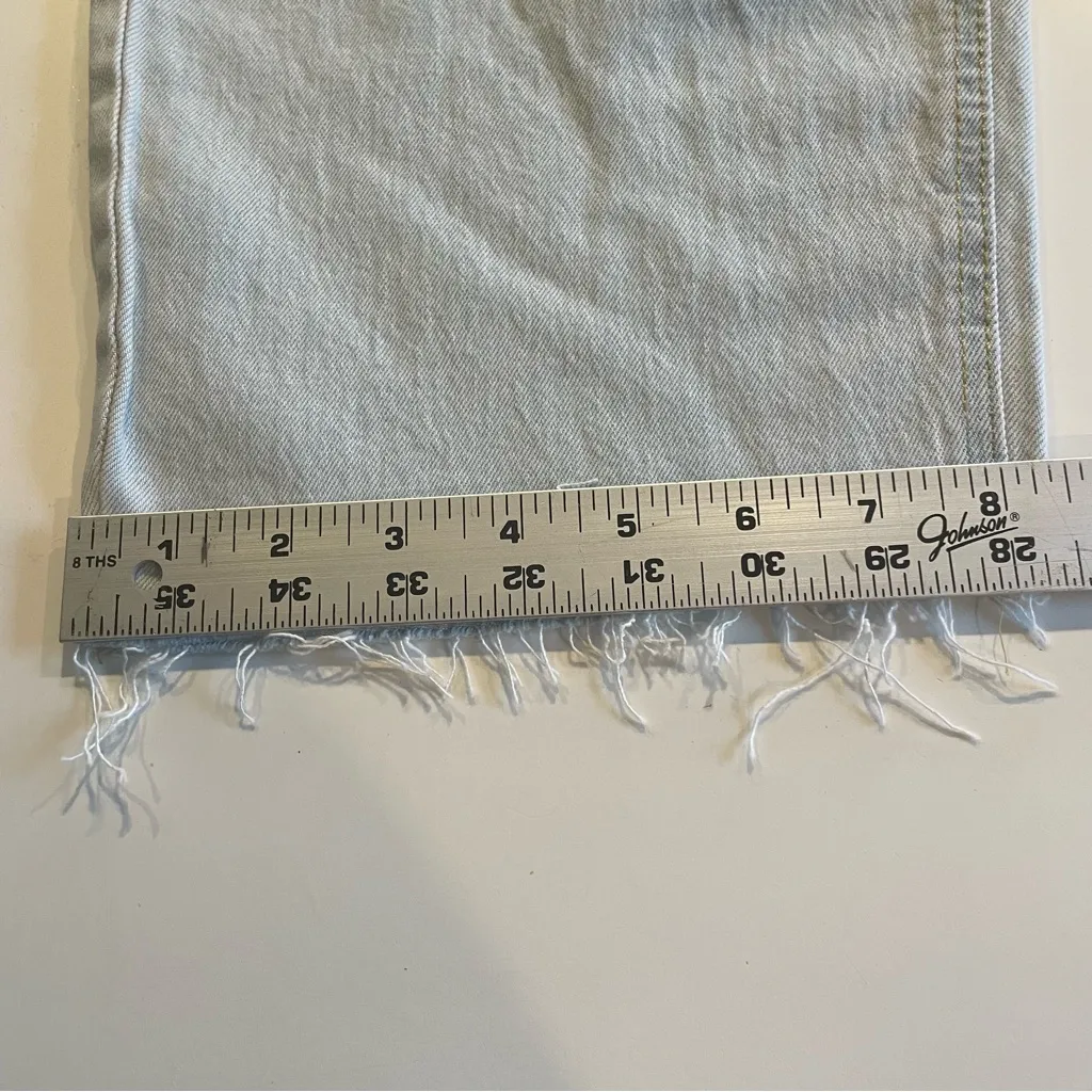 LC Lauren Conrad Jeans Women's 10 Blue Light Wash Super High Rise Crop Jeans NWT - Image 13