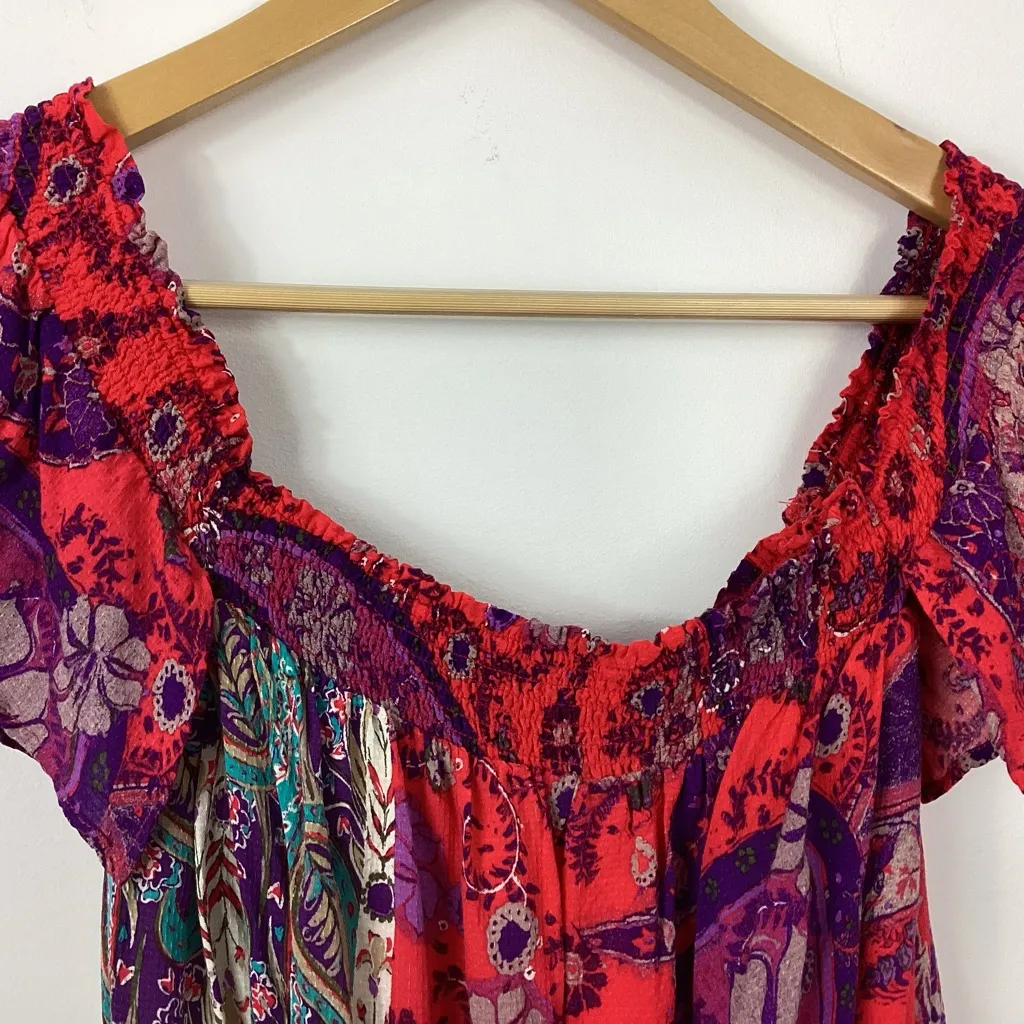 Free People Carmen Print Jumpsuit Size Small - Image 4