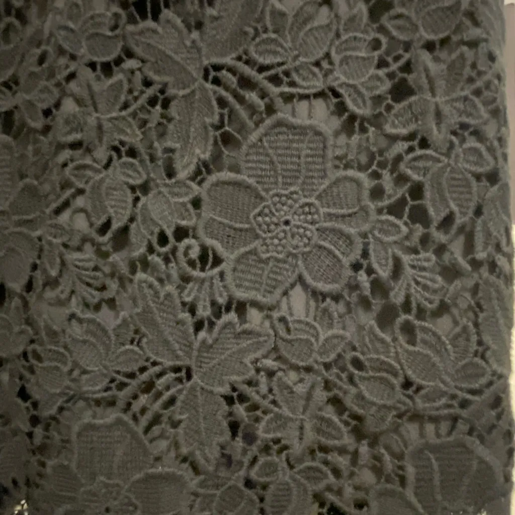 Forever 21 Womens Black Floral Lace Mini Pencil Skirt S Small Waist 26” New NWT - Image 3