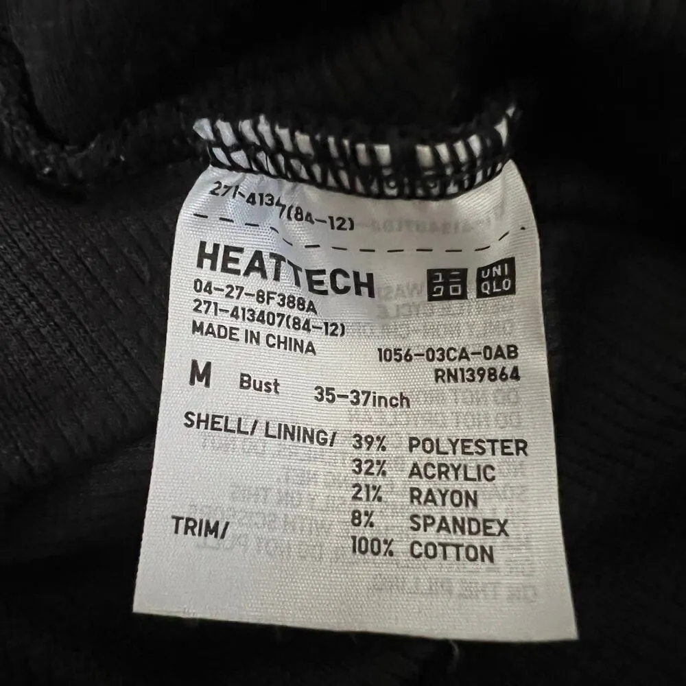Alexander Wang x Uniqlo Heattech Black Ribbed Scoop Back Thong Bodysuit Size M Size M - Image 8
