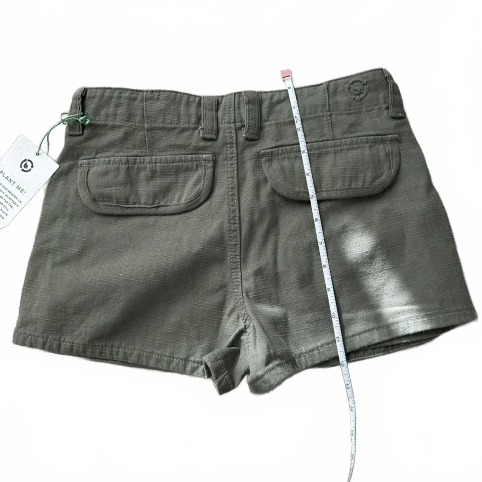 PTCL Cargo Pocket Mini Skort Olive Green Summer Casual Party Festival Size 26 - Image 5