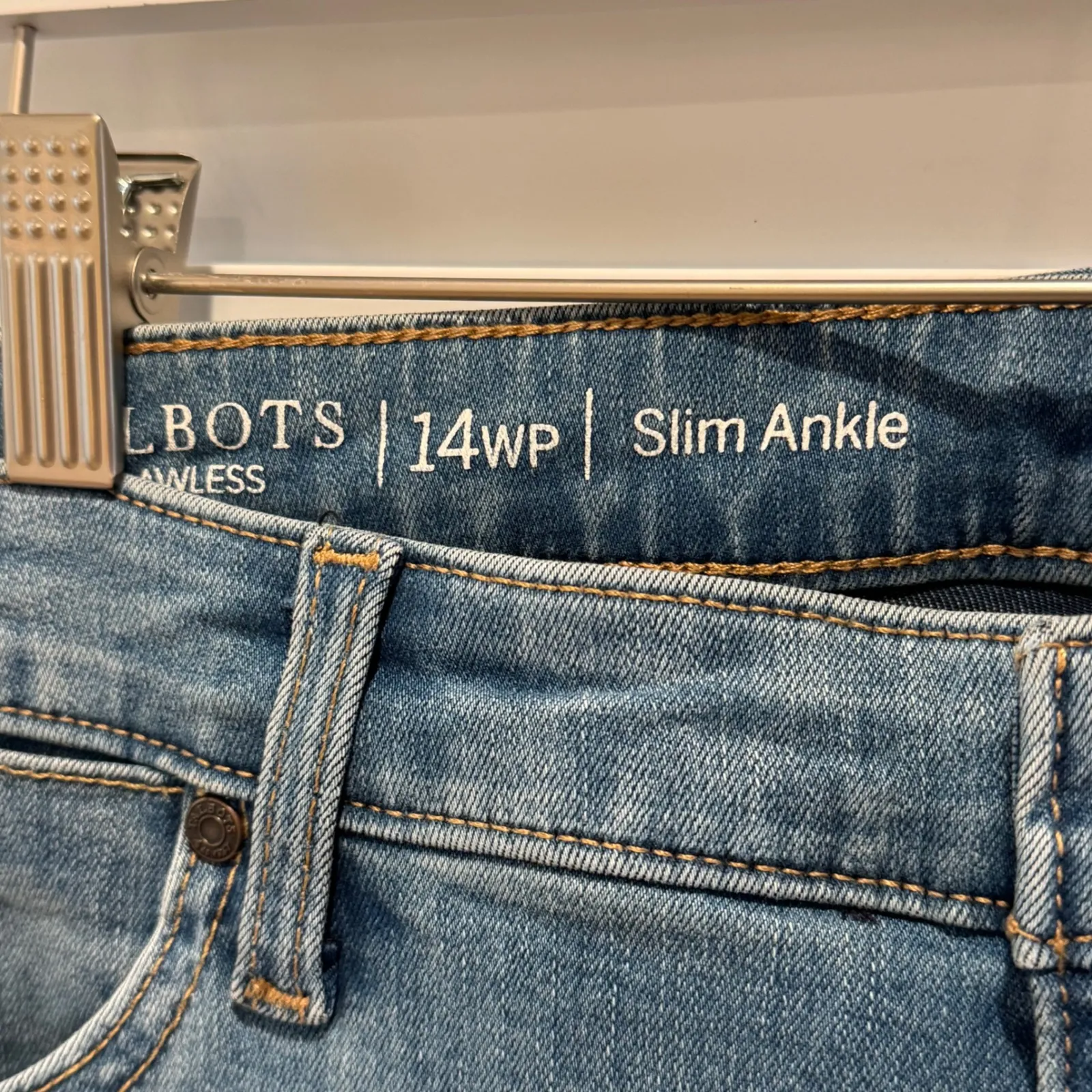 Talbots Flawless Slim Ankle Jeans Women Size 14WP Medium Wash Comfort Stretch - Image 7