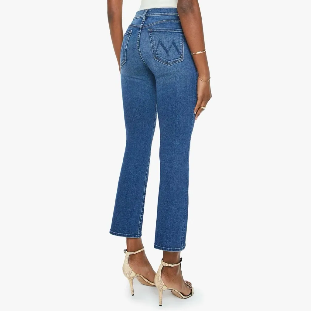 MOTHER The Outsider Ankle Fray Jeans Size 25 Uncharted Waters Blue Designer - Image 2