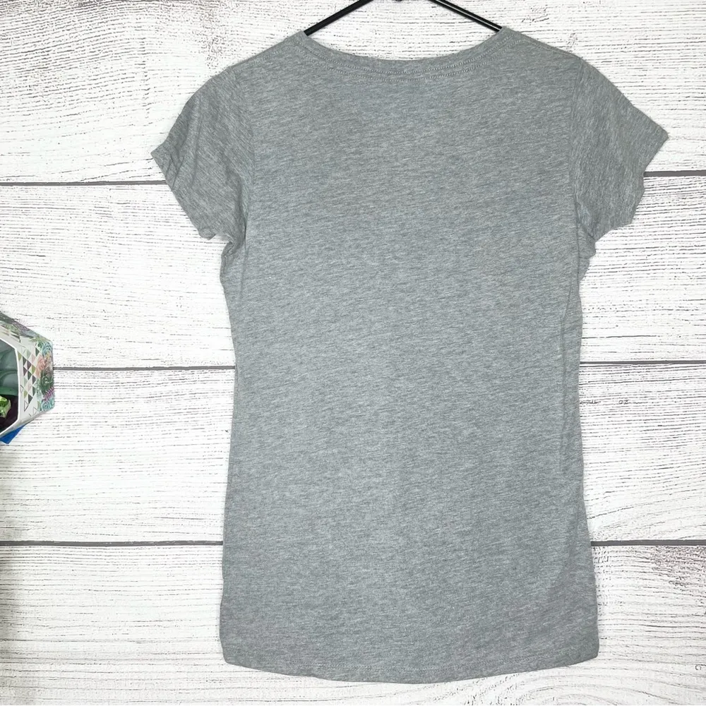 Autumn Leaves Hayrides & Apple Cider Fall Halloween Gray T - Image 4