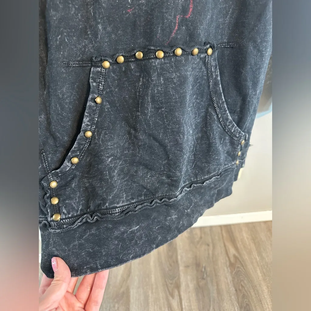 Affliction Born To Run Graphic Hooded Sweatshirt Metal Rock and Roll - Image 3