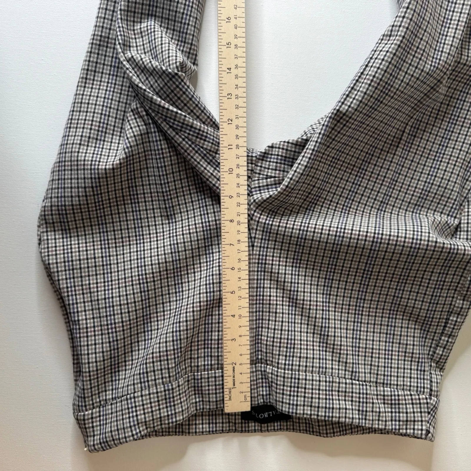 Talbots‎ Womens Chatham Ankle Pants Sz 8 Plaid Career Casual Side Zip Academia - Image 10