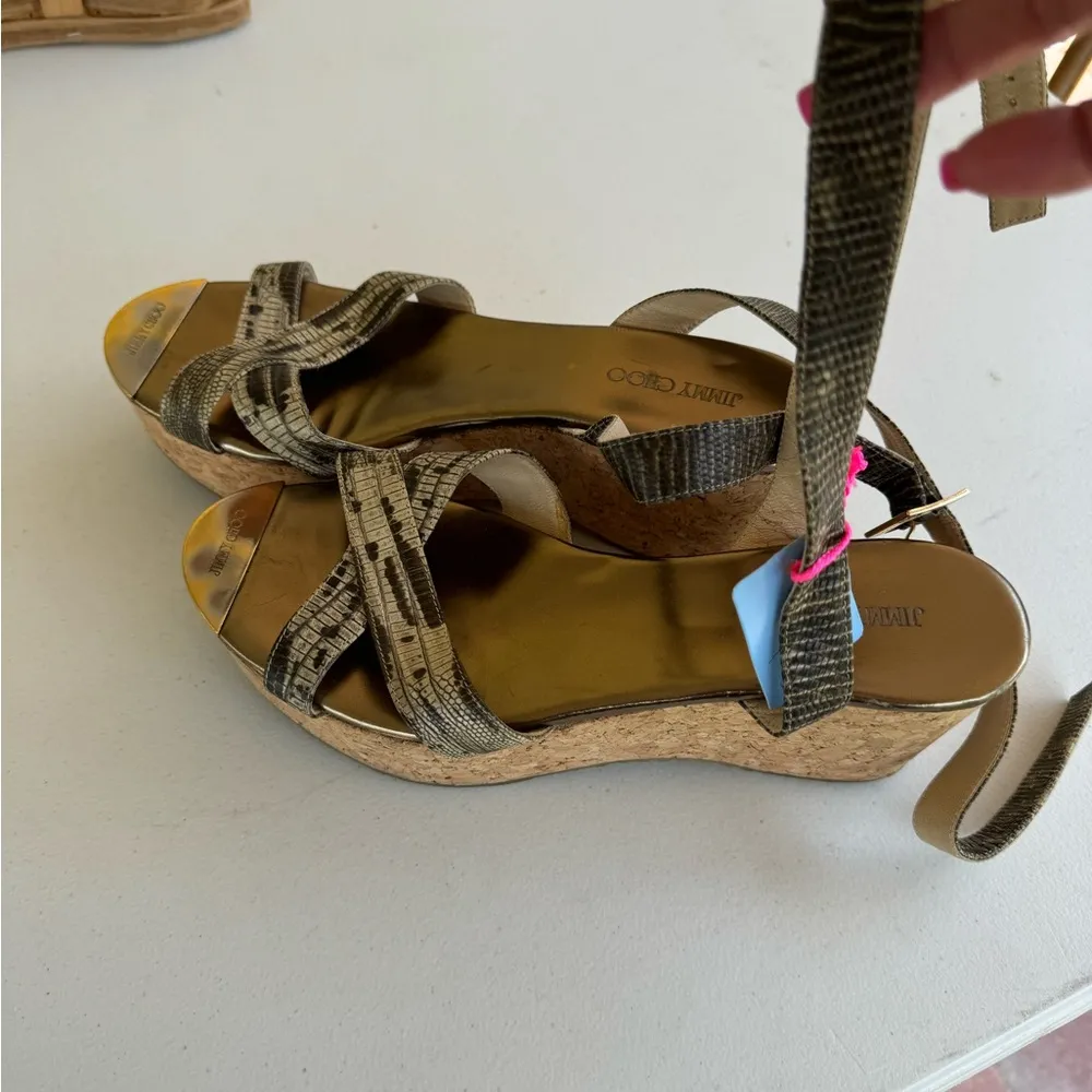 Jimmy Choo  wedge Fits 8 1/2 US - Image 6