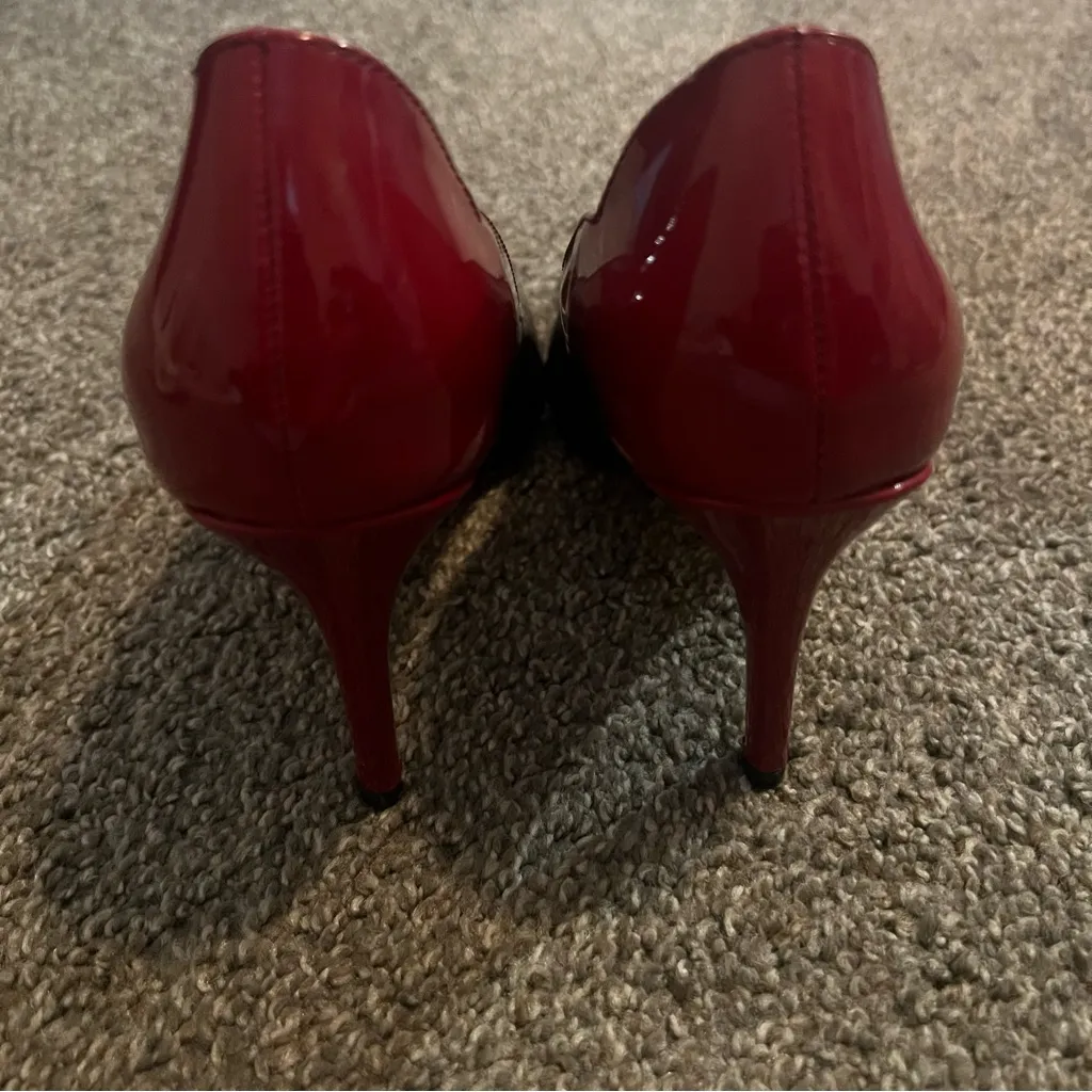 Joy in love shoes women's Pumps high Heel Size7.5 Patent Red & black fade Size 7.5 - Image 6