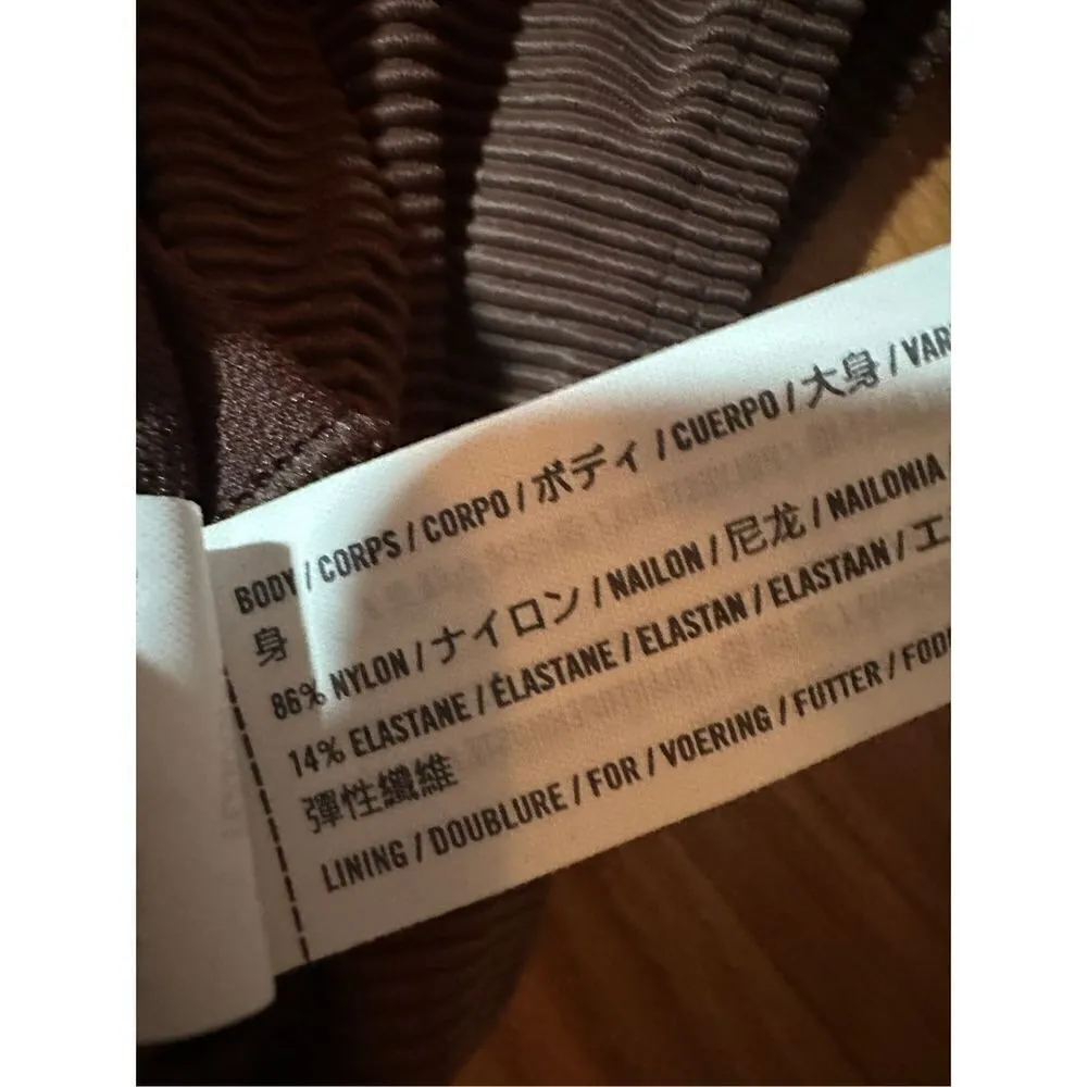 NWT Abercrombie & Fitch brown ruffle sleeve bralette sz Small - Image 7