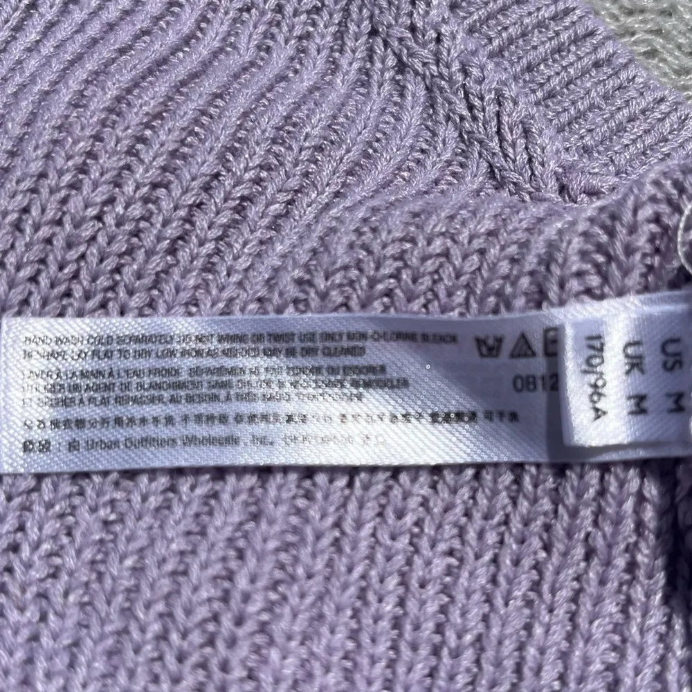 FP Free People Beach Light Purple Sleeveless Crop Top Sweater Vest Linen Size M - Image 5