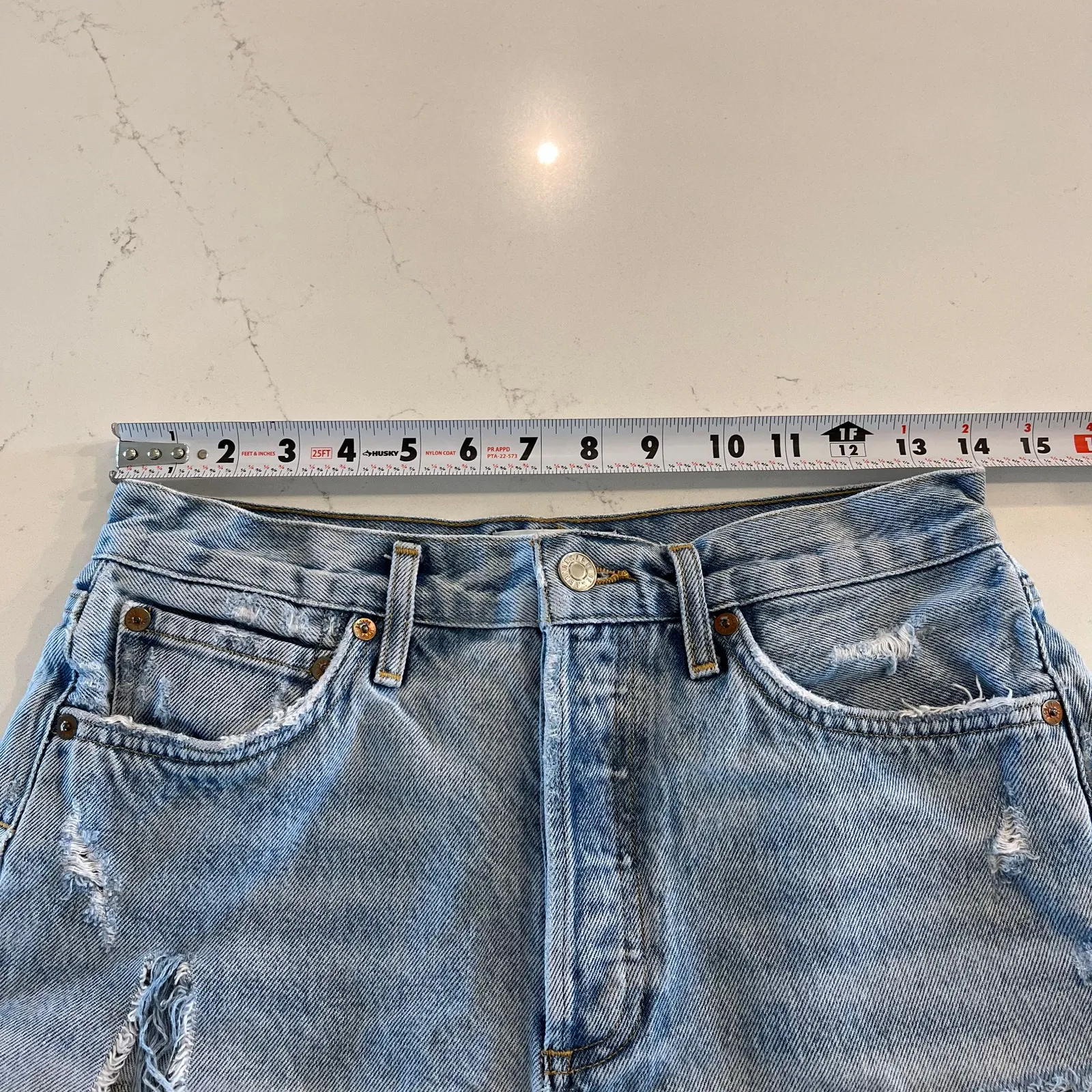 AGOLDE‎ Parker Vintage Cut Off Shorts in Swapmeet size 26 - Image 7