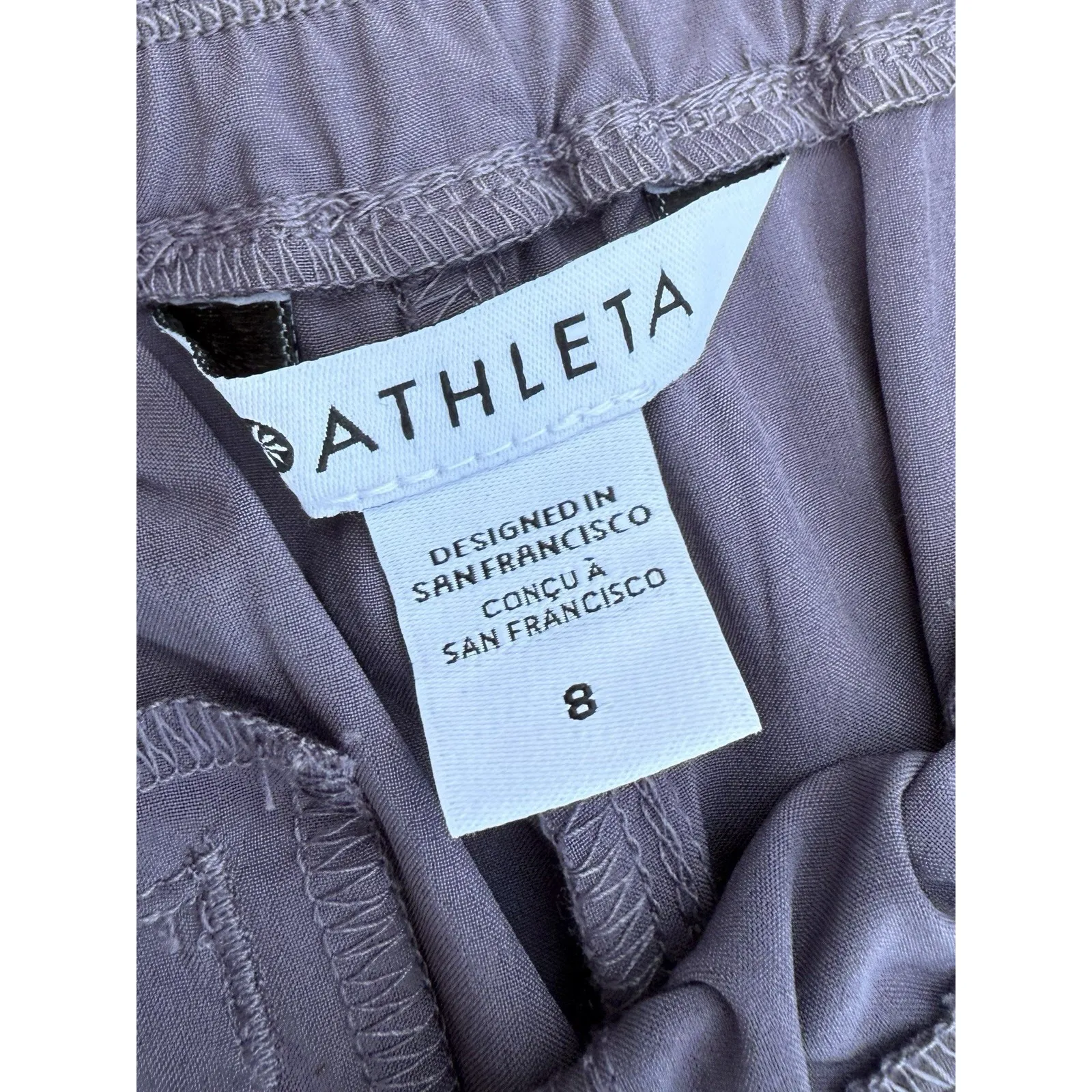 NEW Athleta Savannah Jogger Womens Size 8 Dusk Violet Pants Purple High Rise - Image 8