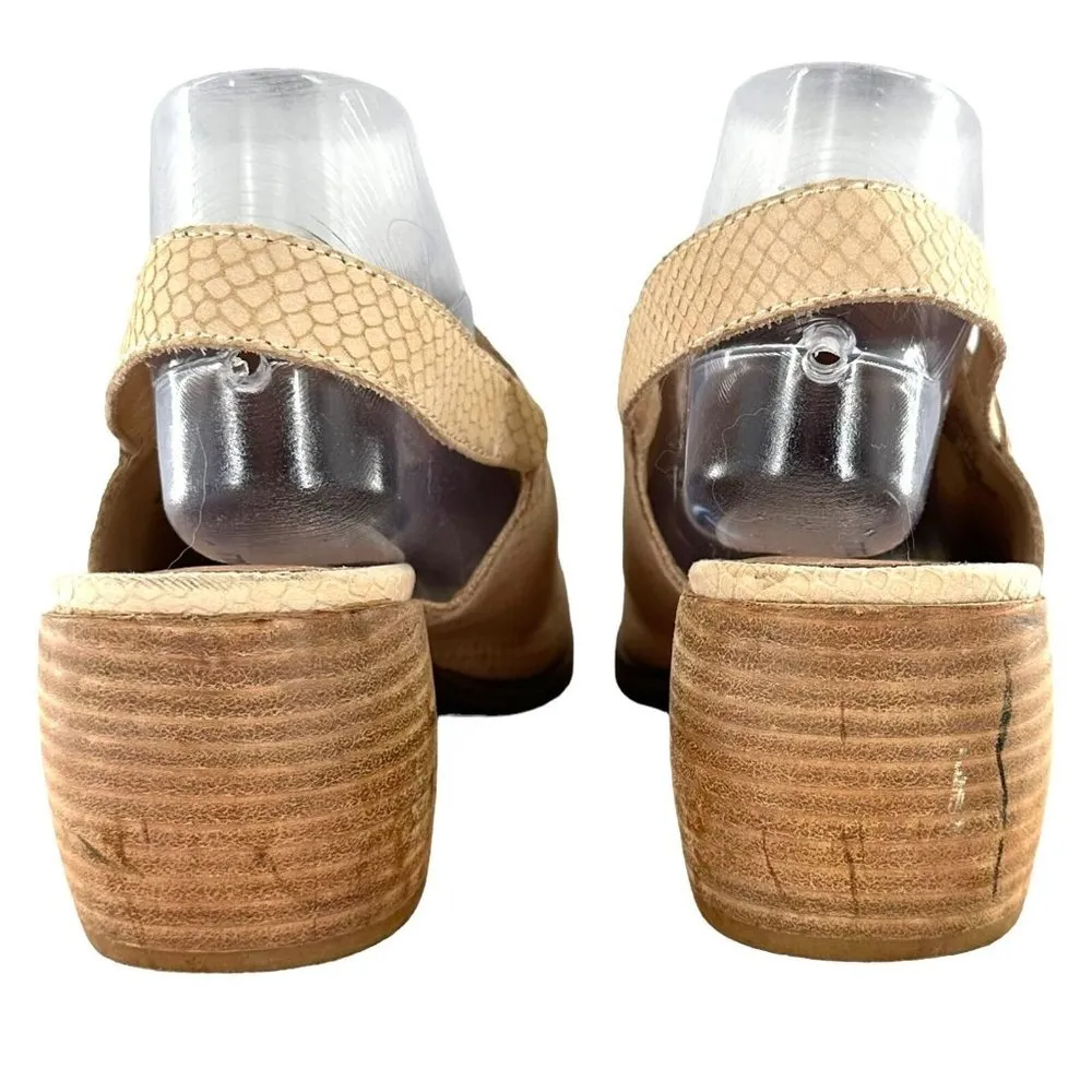 Lucky Brand Warm Sand Women's Jaila Block-Heel Slingback Shooties Sandal Size 10 - Image 6