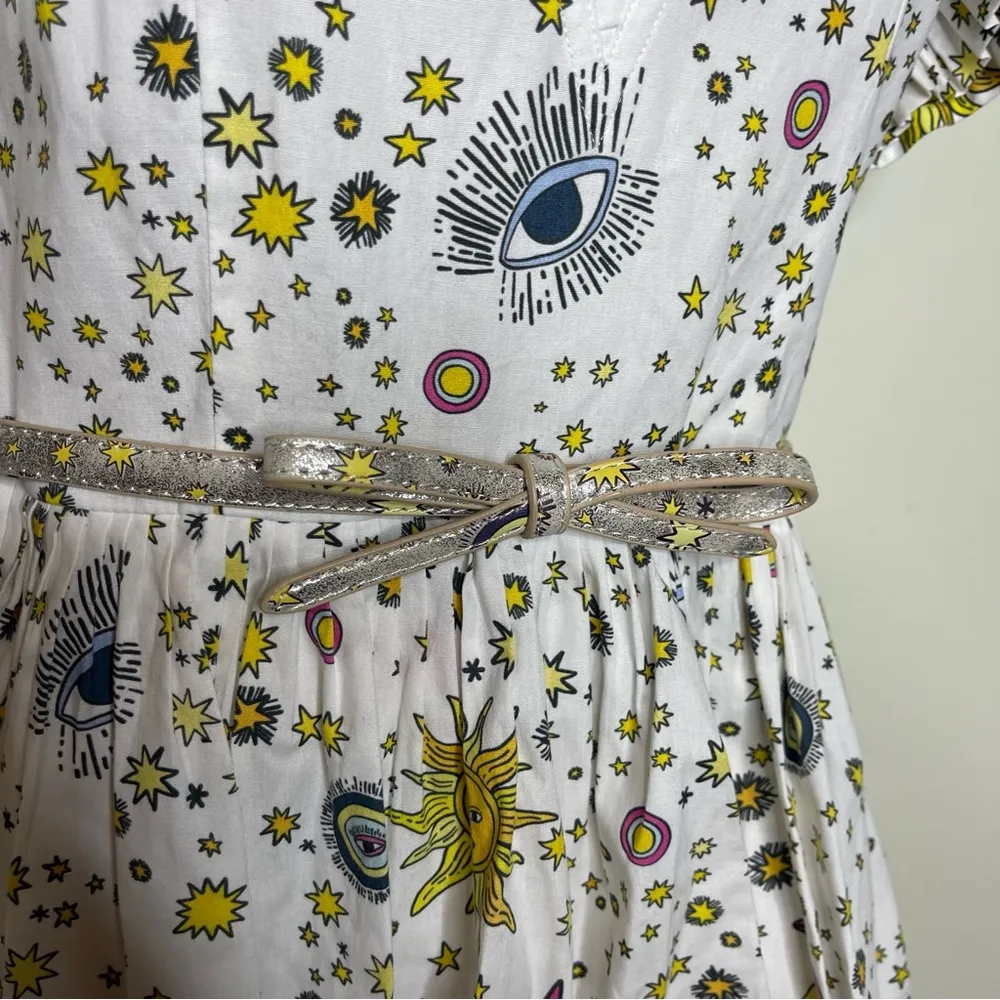 CeliaB Delfina tiered celestial star midi dress sz S - Image 12