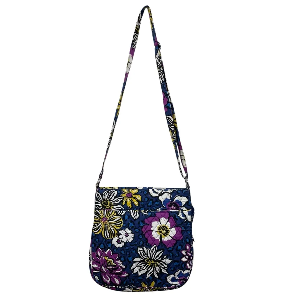 Vera Bradley Triple Zip Hipster Crossbody Bag Purse African Violet Quilted - Image 3