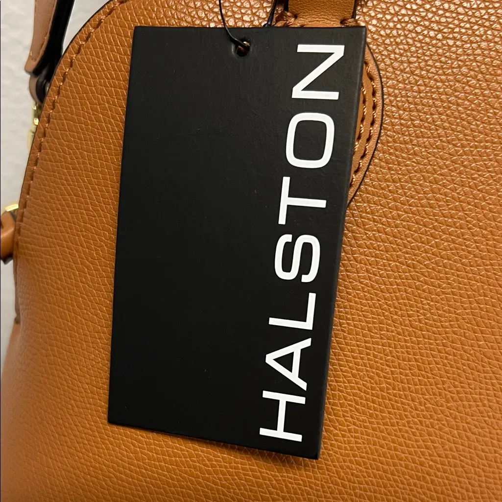 H Halston | Quincy Signature Logo Satchel - Image 2