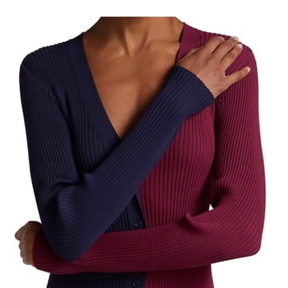 STAUD Shoko Colorblock Sweater Dress Size XS - Image 3