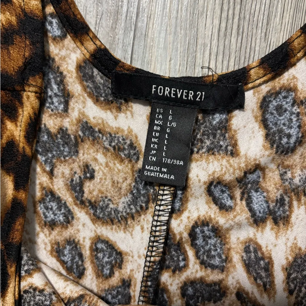 Forever 21 Animal Print Midi Dress very stretchy - Image 2