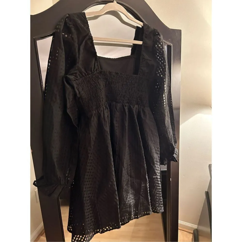 NEW Lantern Sleeve Square Neck Dress A - Image 2