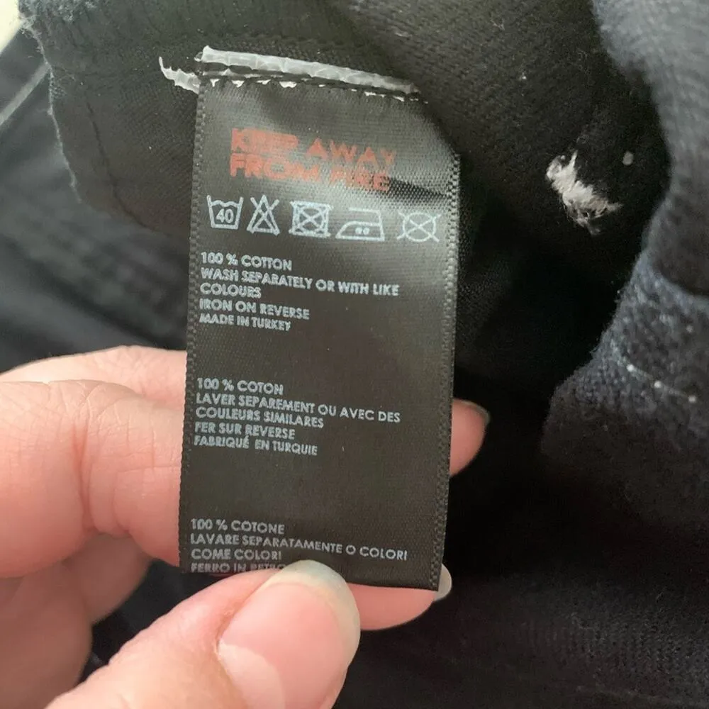 BDG black deniim skirt womans size XS urban outfitters cute belt button - Image 5