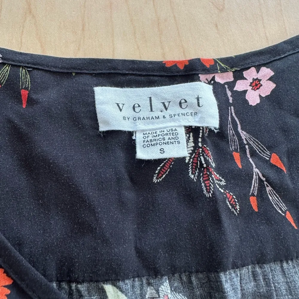 Velvet By Graham & Spencer Danay Floral Challis Wrap Dress - Image 3