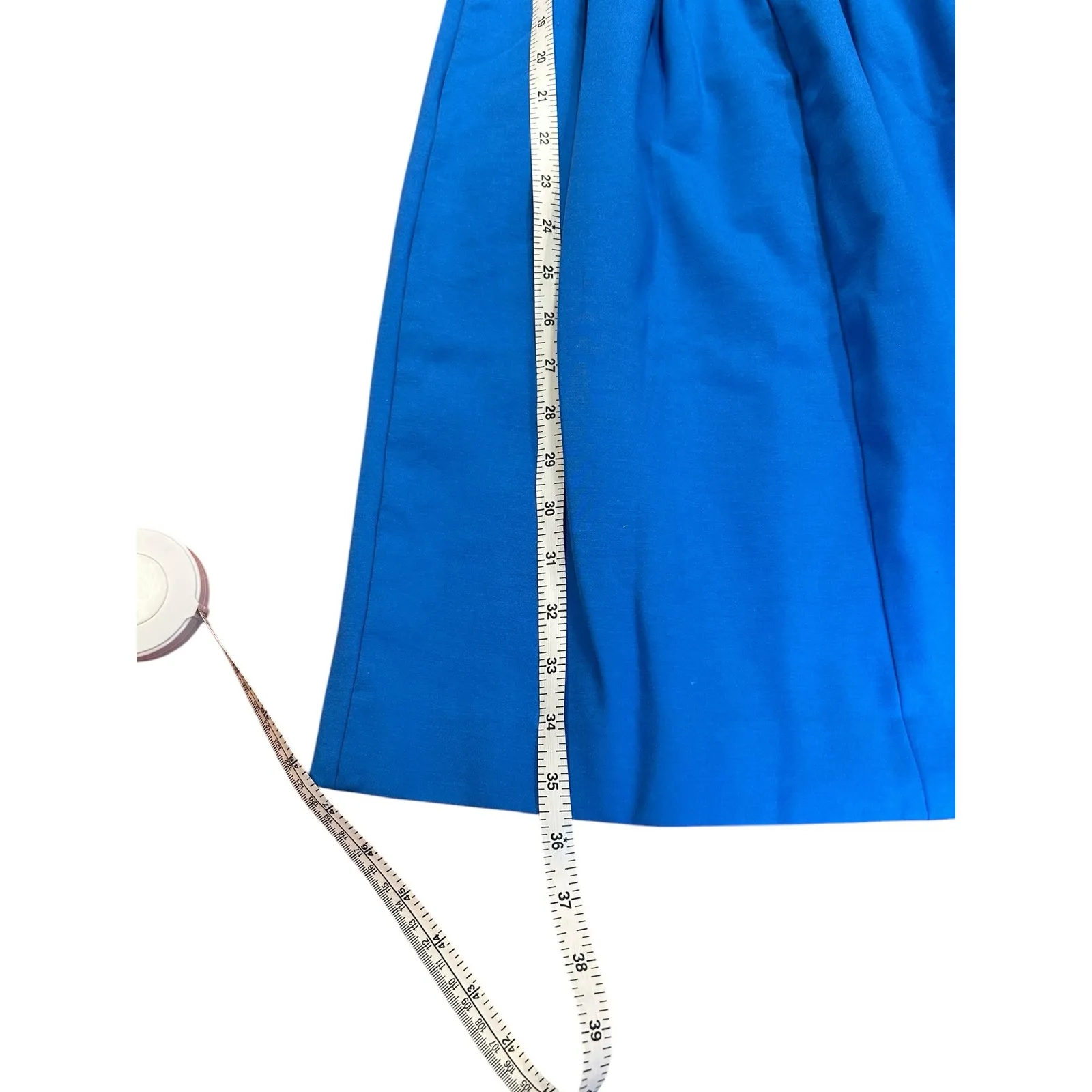 J. CREW Women's Tailored Jersey Dress Size 2 Cerulean Blue Sleeveless Career - Image 6