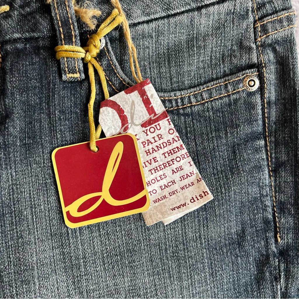 Vintage Y2K Jeans Women's Sz 27 Low Rise Faded Dead Stock Hippie Festival NWT - Image 8