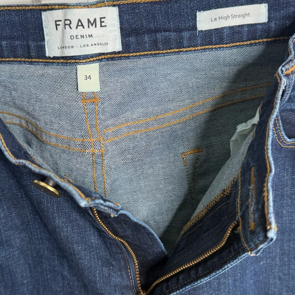 FRAME Meribel The Modern Pocket High-Rise Crop Jeans W1884 Sz 31 - Image 5