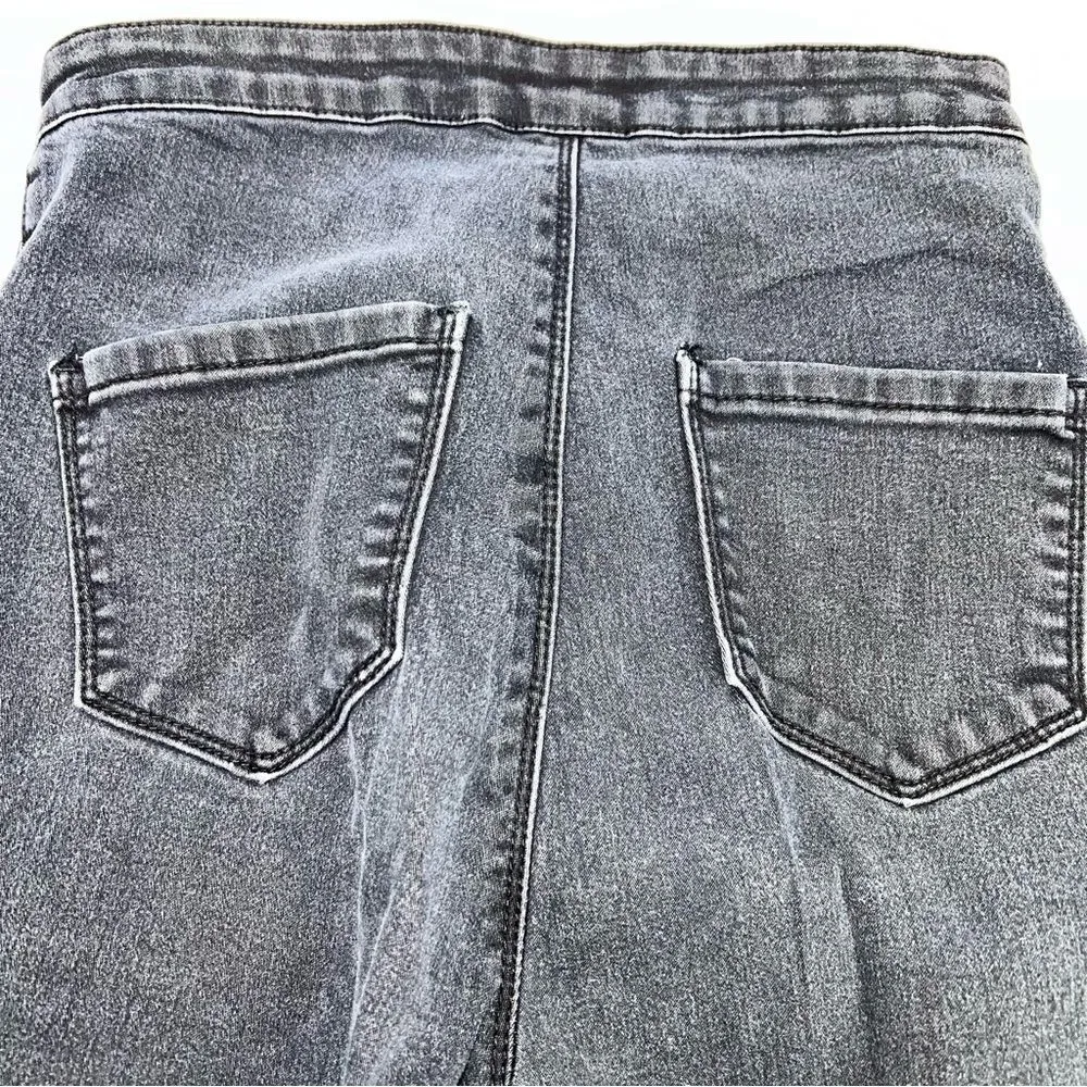 American Bazi Women/Juniors Black Skinny Distressed Jeans w/Excellent Stretch-7 - Image 6